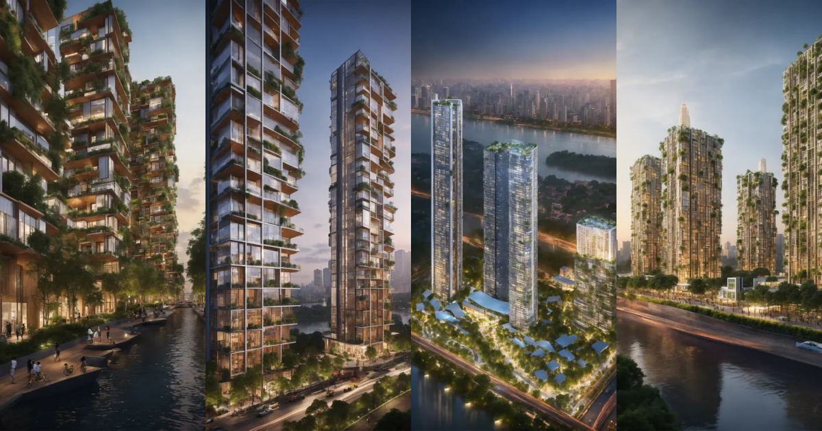Lexica - Imagine a vision of meta-modern Ho Chi Minh city in 2050 where ...