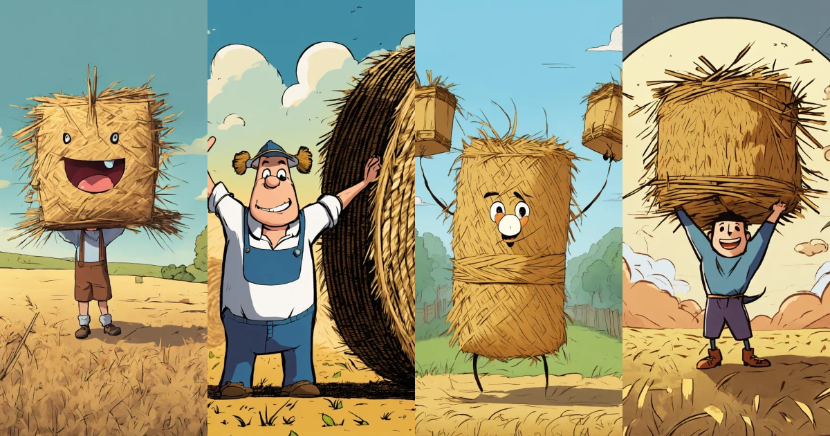 Lexica - A cartoon character with both arms in the air is holding a ...
