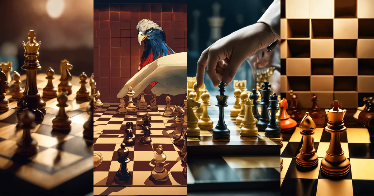 Lexica - Chess board with a hand about to hit the king down to win the ...