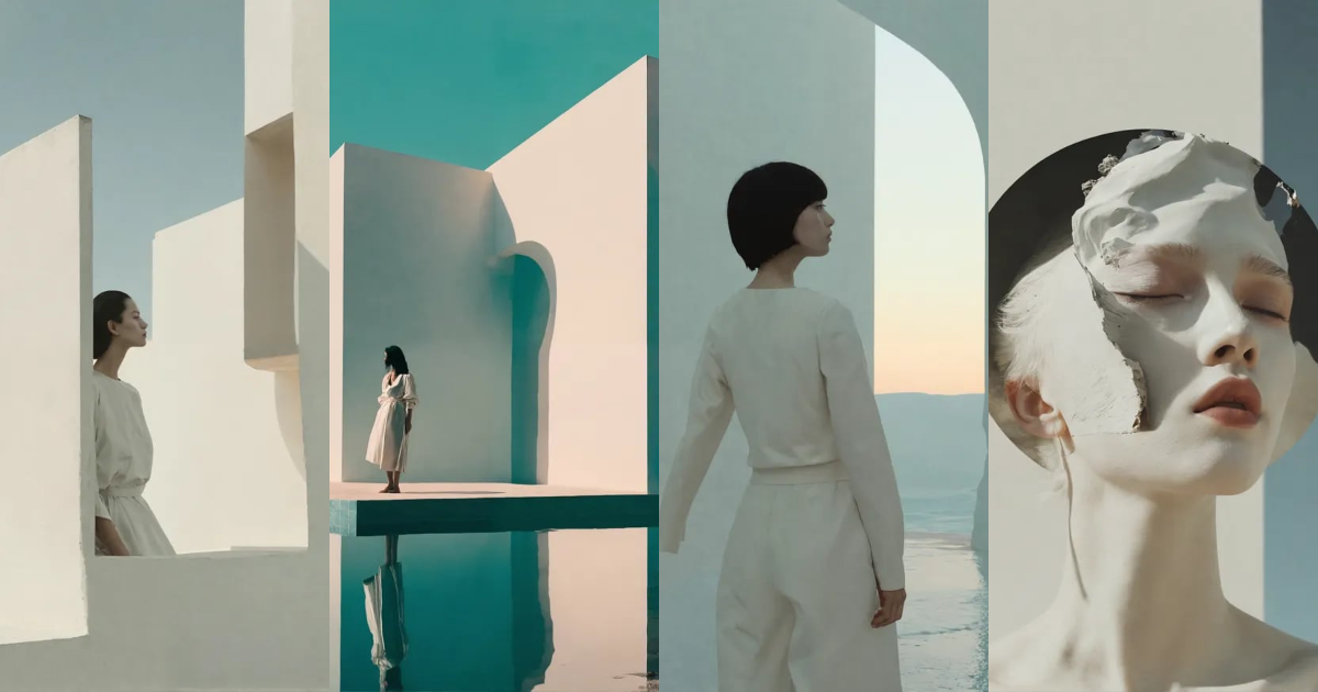 Lexica - And aesthetics, minimalist and surrealist style