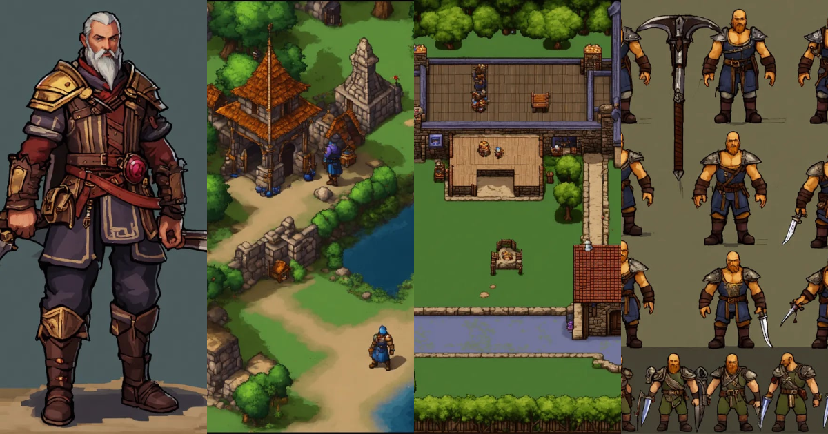 Lexica - Baldurs gate . 2D sprite