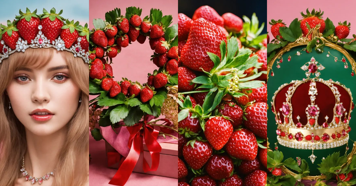 Lexica Strawberry jewel crown