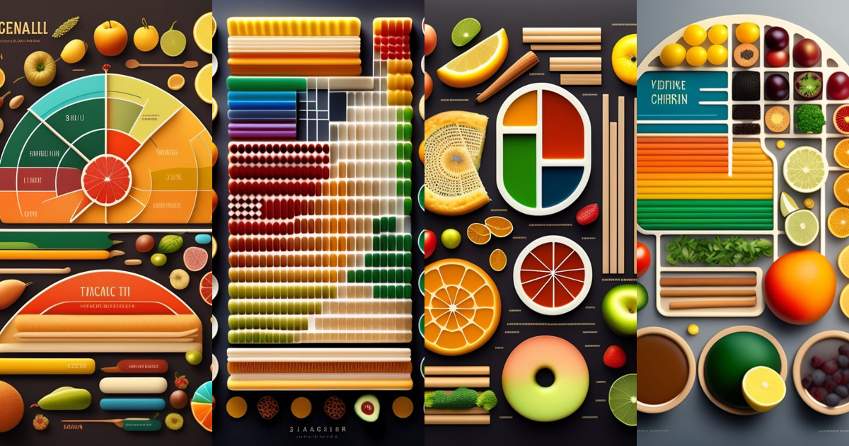 Lexica - A set of diagrams where every chart is something edible