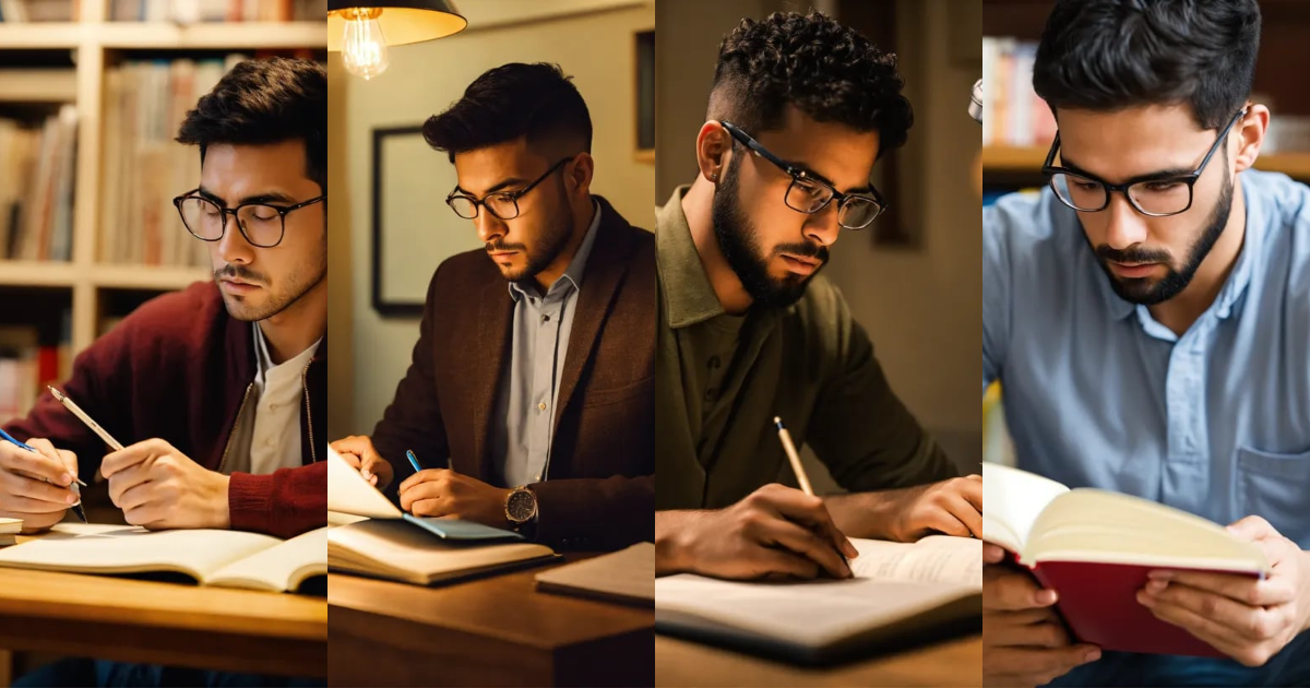 Lexica - Man studying intensely