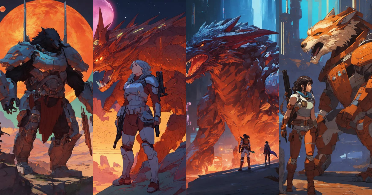Lexica - Male and female werewolves\raven athletic cyborg men and women ...