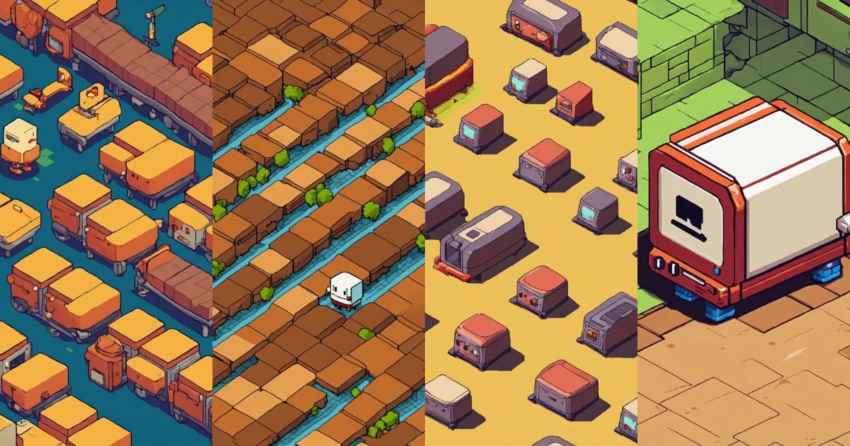 Lexica - Walking animation for a smiling toaster enemy. isometric ...