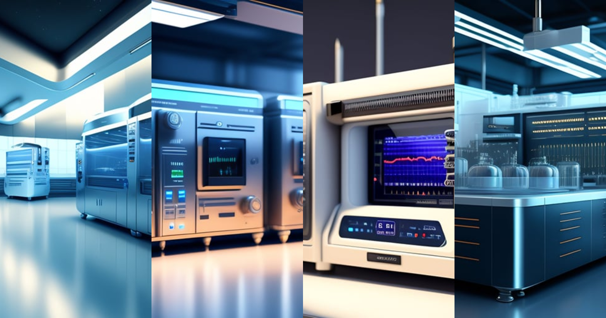 Lexica - Very sophisticated and futuristic laboratory equipment,digital ...