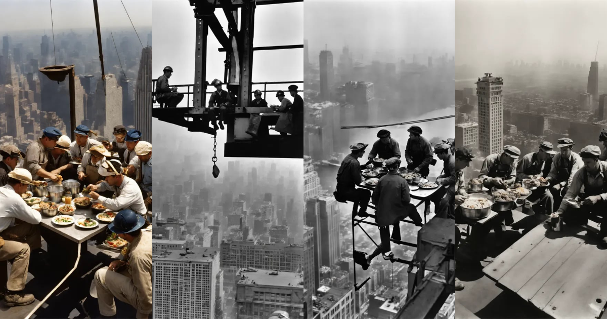 Lexica - Photo By Charles Clyde Ebbets (('lunch Atop A Skyscraper' Men 