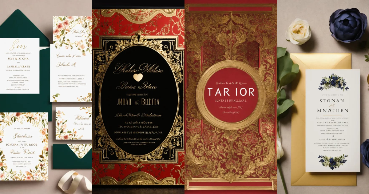 Lexica - A beautiful, modern wedding invitation for the European bride
