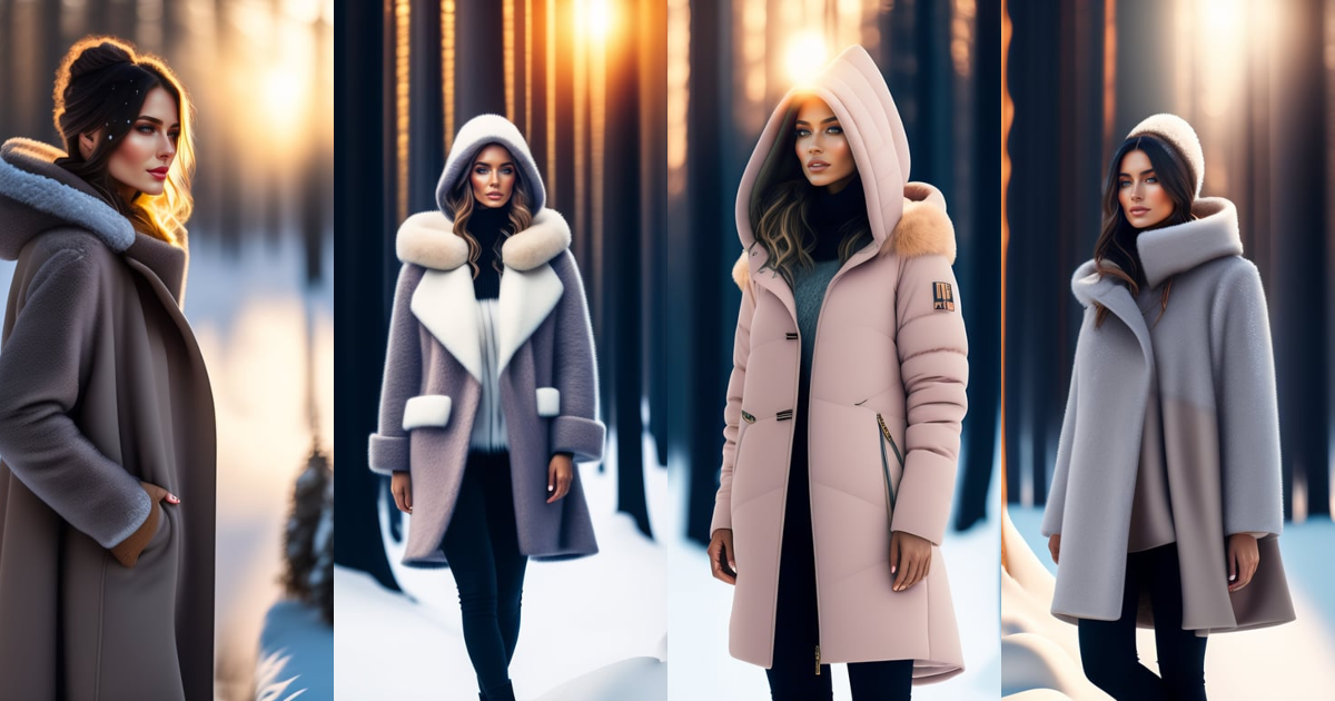 Lexica - The design of a modern oversized asymmetrical coat with a