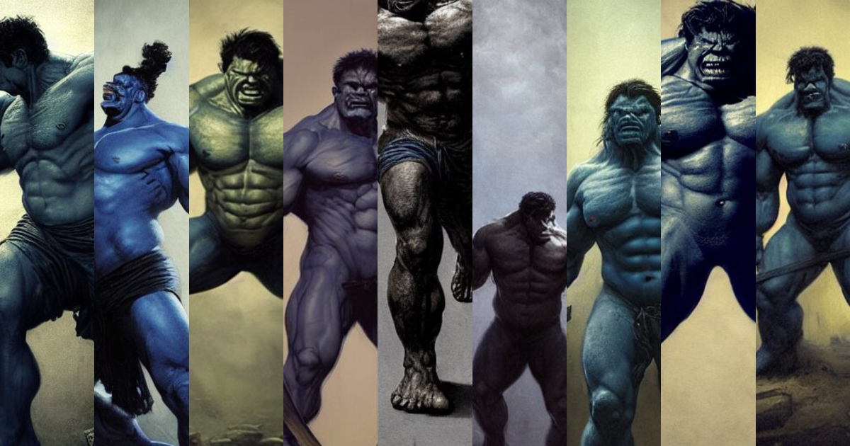 Lexica - Artstation concept a midnight blue hulk holding an axe, dusty ...