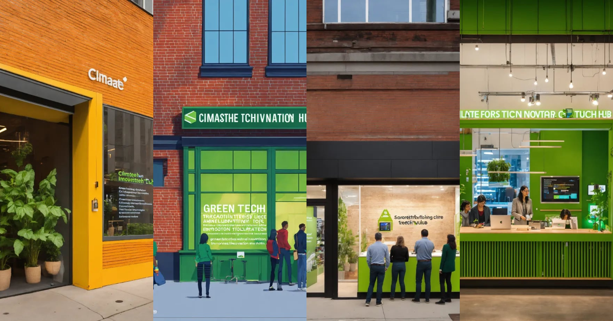 Lexica - Storefront climate innovation hub with people learning about ...
