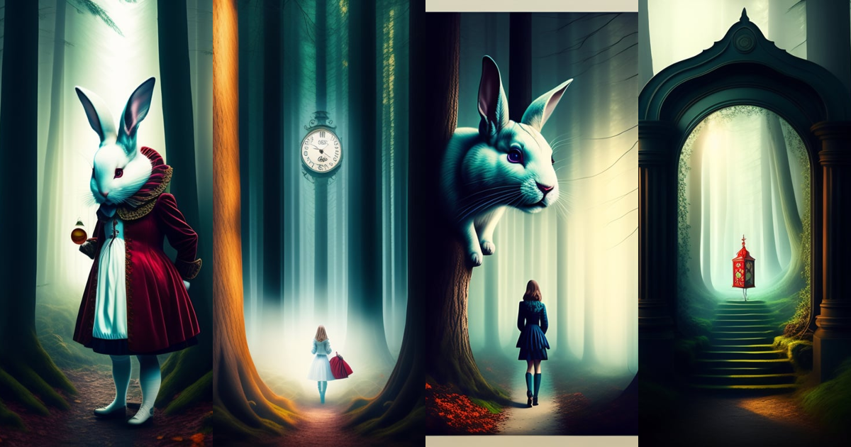 Lexica - Alice in wonderland, horror, forest, fog, terror, blood, a ...
