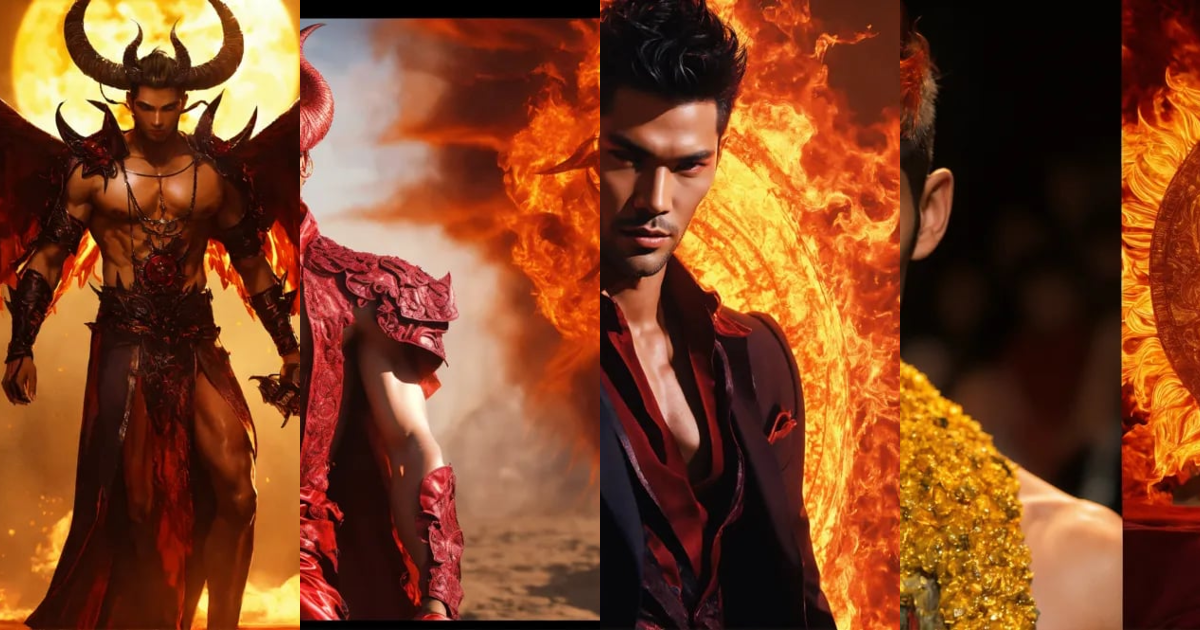 Lexica - Lucifer, the scorching like the sun demon-like man, runway ...