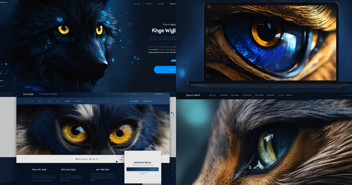 Lexica - Beautiful landing page website design of a close up of an art ...