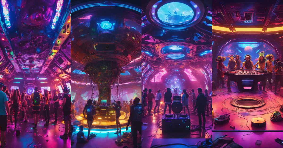 Lexica - Inside a wrecked spaceship is a rave with alien creatures ...