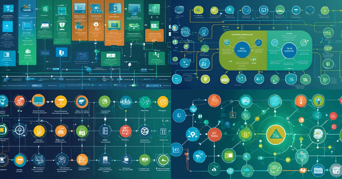 Lexica - A simple flowchart of technology symbols that represents a ...