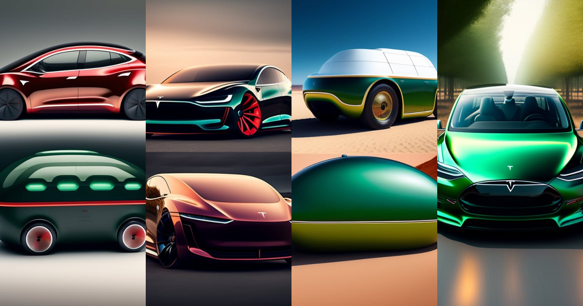 Lexica - Tesla car in a shape of turtle