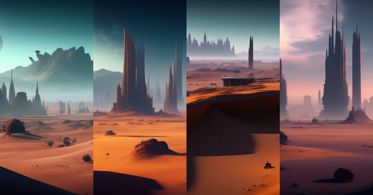 Lexica - Desolate planet with abandoned city