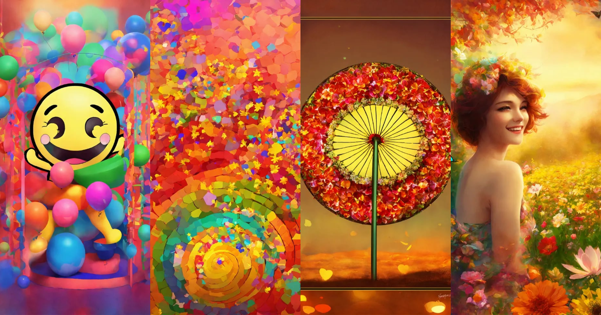 Lexica Happiness digital art