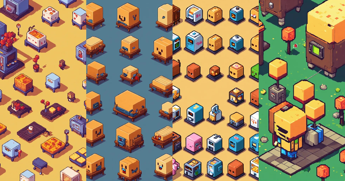 Lexica - Simple pixel art. Concept walking animation for a smiling ...