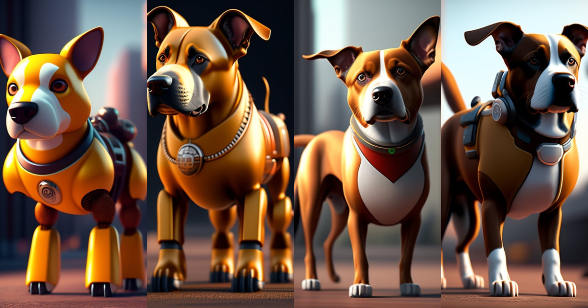 Lexica - Dog robot, 3d rendered, highly detailed, 8k, octane render ...
