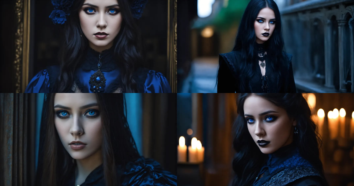 Lexica - Hyper realist photo of a Beautiful young woman in goth outfit ...