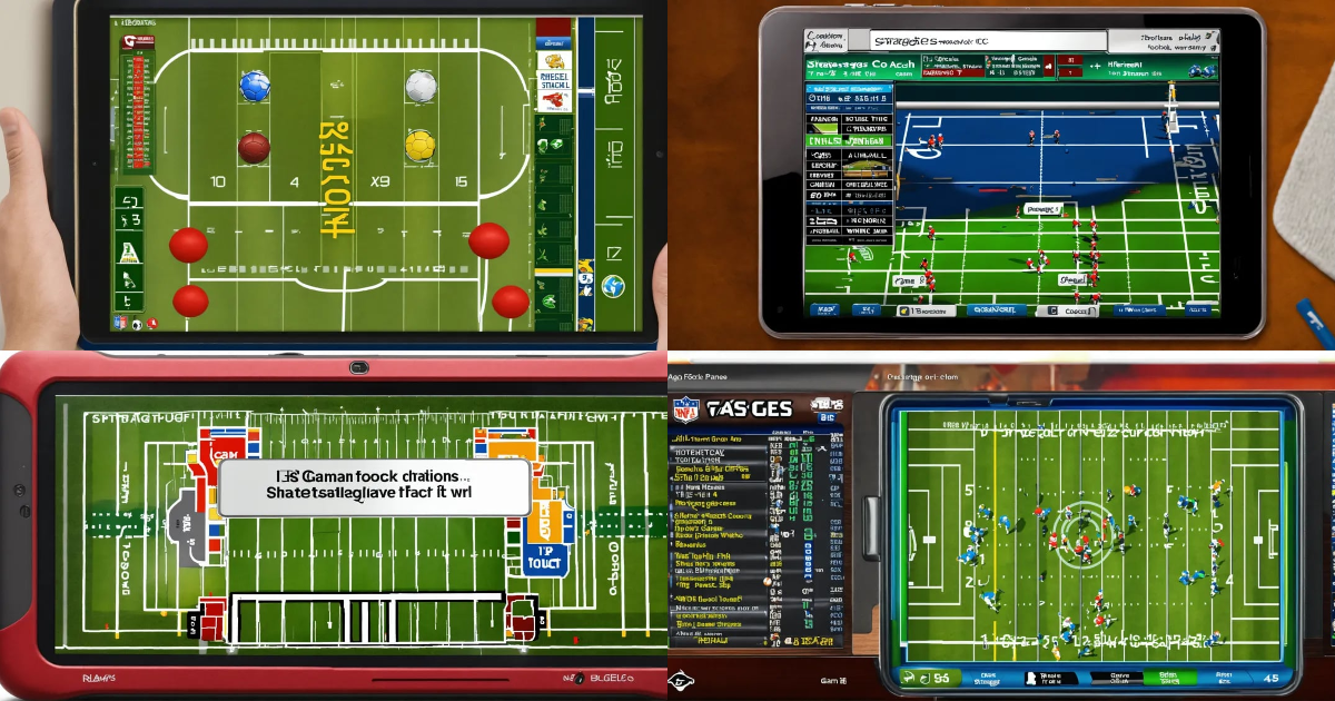 Lexica - A football coach tablet shows game plans and strategies to win ...