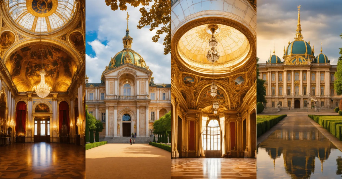 Lexica - A very beautiful royal palace European style with a dome