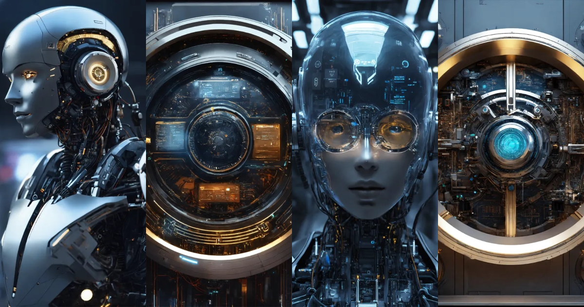 Lexica - Futuristic style automatic artificial intelligence {prompt ...