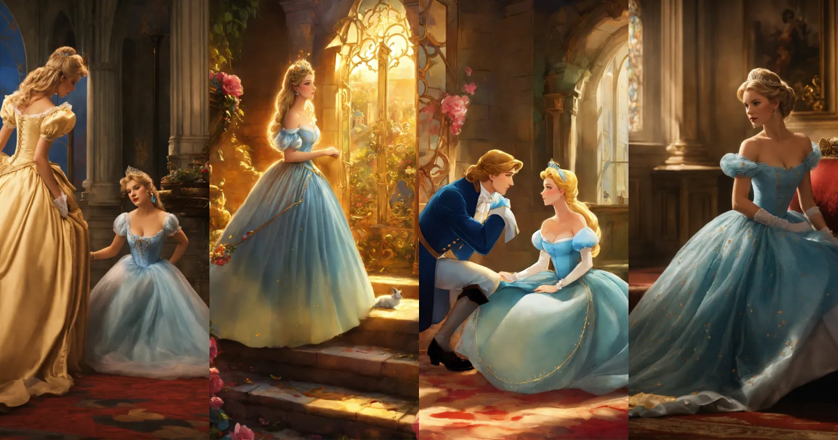Lexica - Cinderella wanted to meet the prince and escape her life of ...