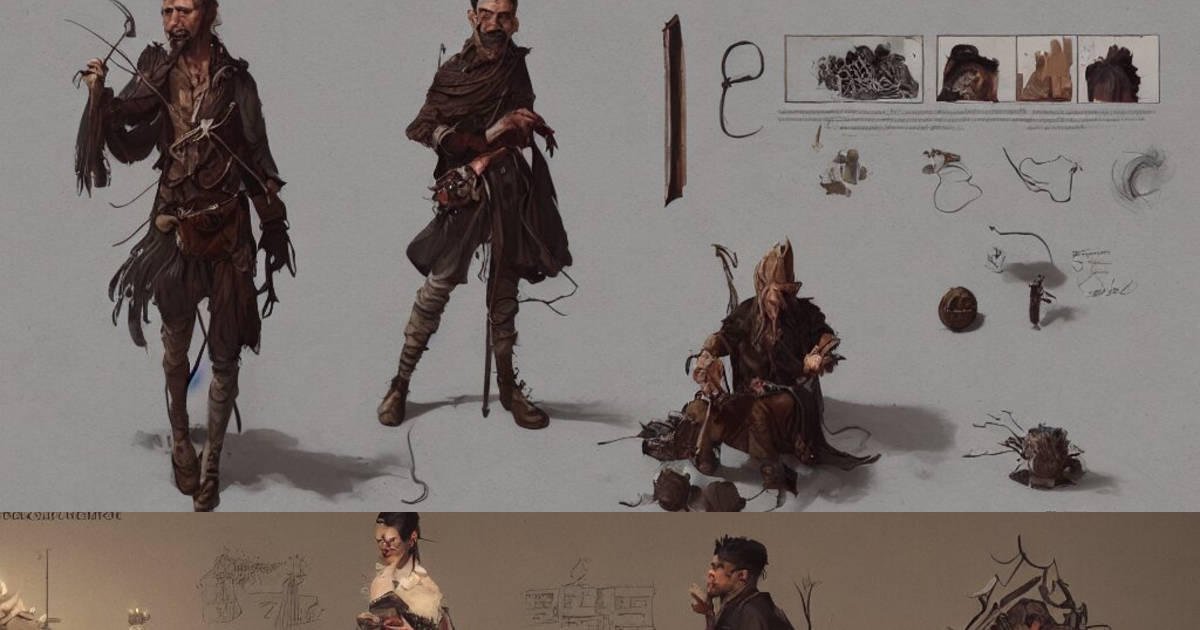 Lexica - Folk musician design, character sheet, Greg Rutkowski ...
