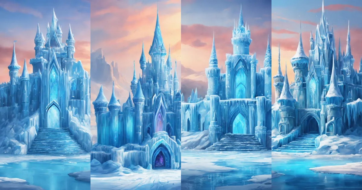 Lexica - Whites blues colorful, beautifully detailed fantasy frozen ice ...