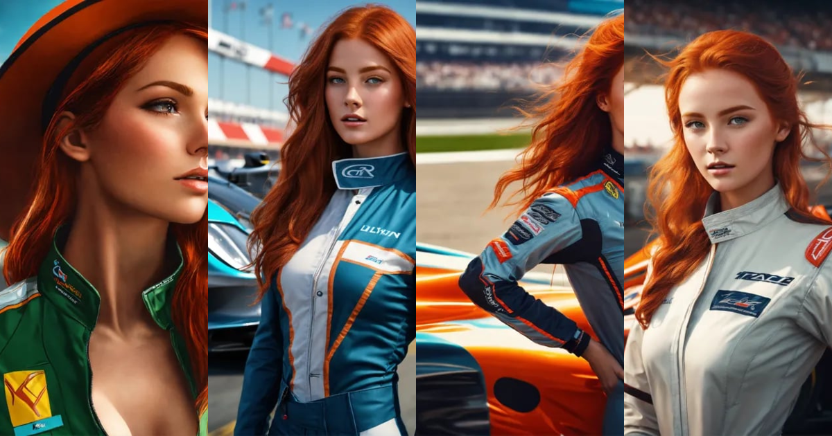 Lexica - Digital art and photorealistic picture of a Gorgeous redhead ...