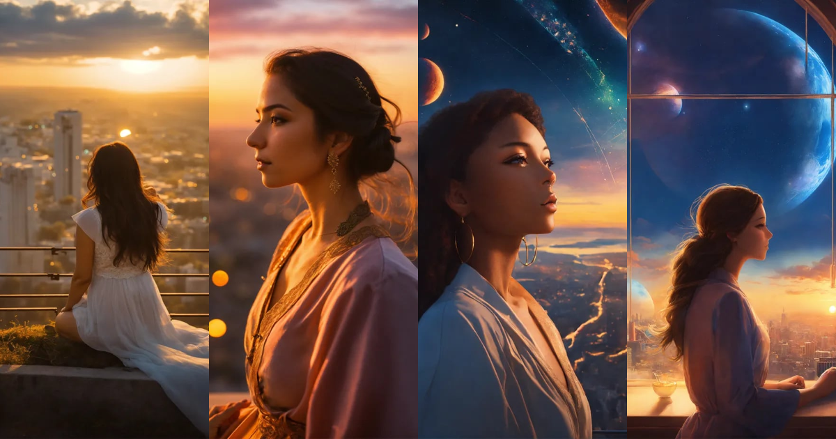 Lexica - A woman Visualizing the Future full of new possibilities at ...