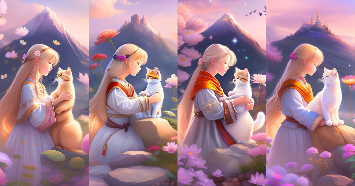 Lexica - Convey their resilience in a touching image, with Little cat ...