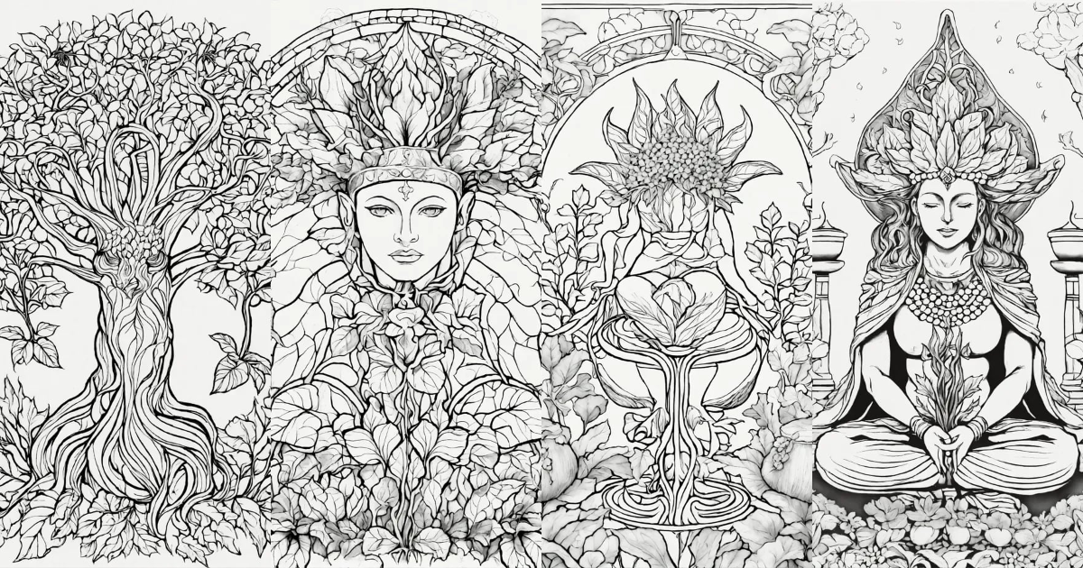 Lexica - Extremely simple image. Mystic Mandrake. black and white ...