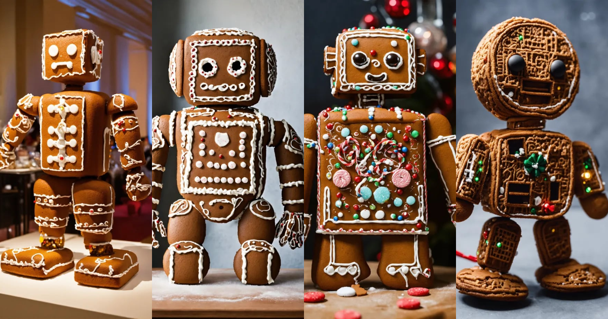 Lexica - Robotic gingerbread man