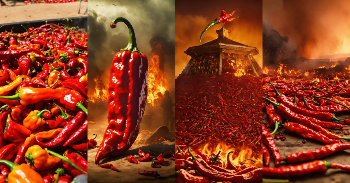 Lexica The fiery apocalypse hot chili Pepper The Pain 1500000