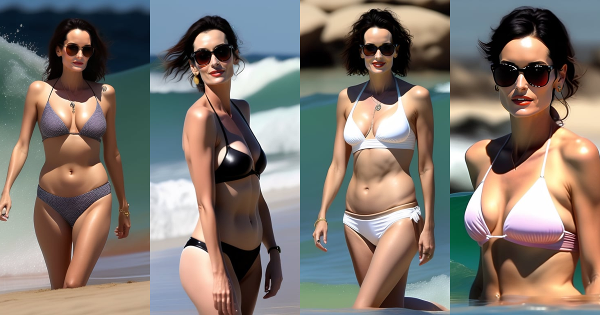 Lexica - Winona ryder in bikini in the beach