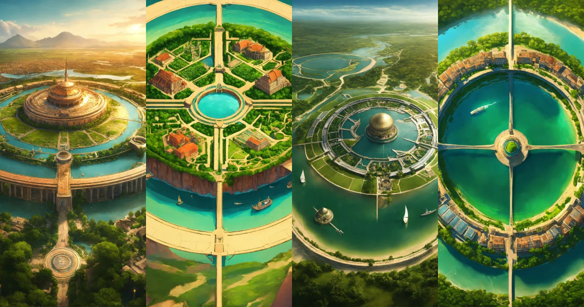 Lexica - Capital city surrounded by a large ring of water. . the ring ...
