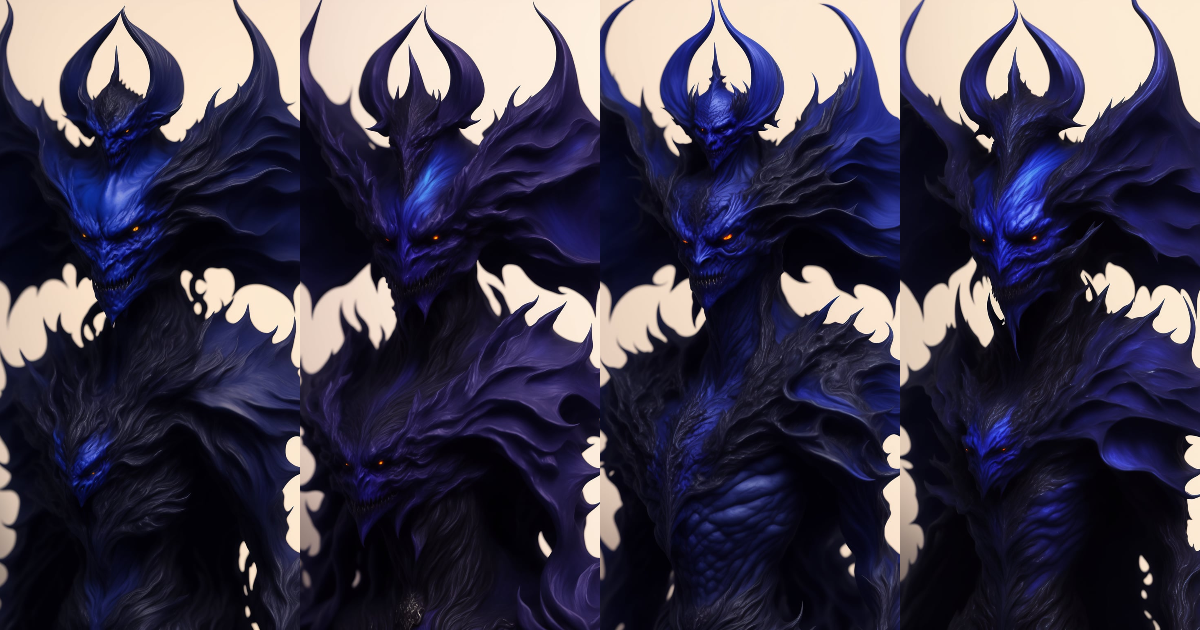 Lexica - Fullbody creature concept demon of envy, looks like a frail ...