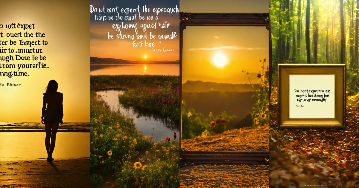 Lexica - Create a frame with the following quote 