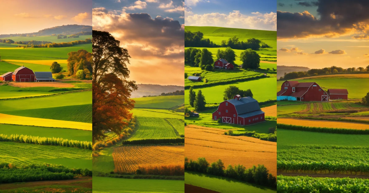 Lexica - Beautiful farm landscape