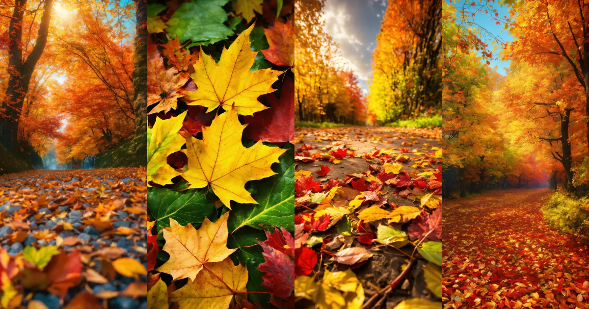 Lexica - Fall images, highly detailed, 8k, --chaos 60, colourfull ...