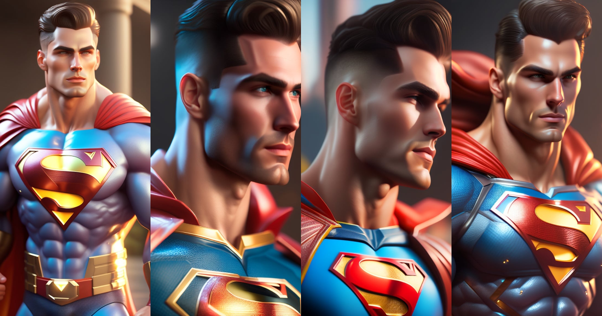 Lexica Super hero superman, highly detailed, unreal engine 5