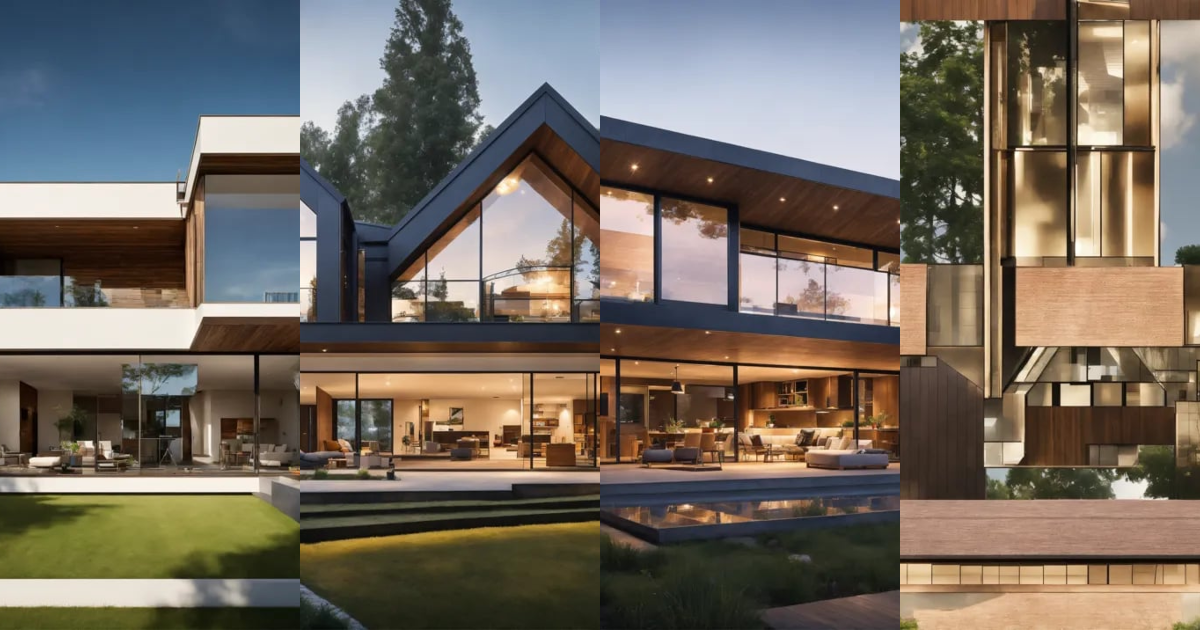 Lexica - Modern House Design the shape of the house to resemble the ...