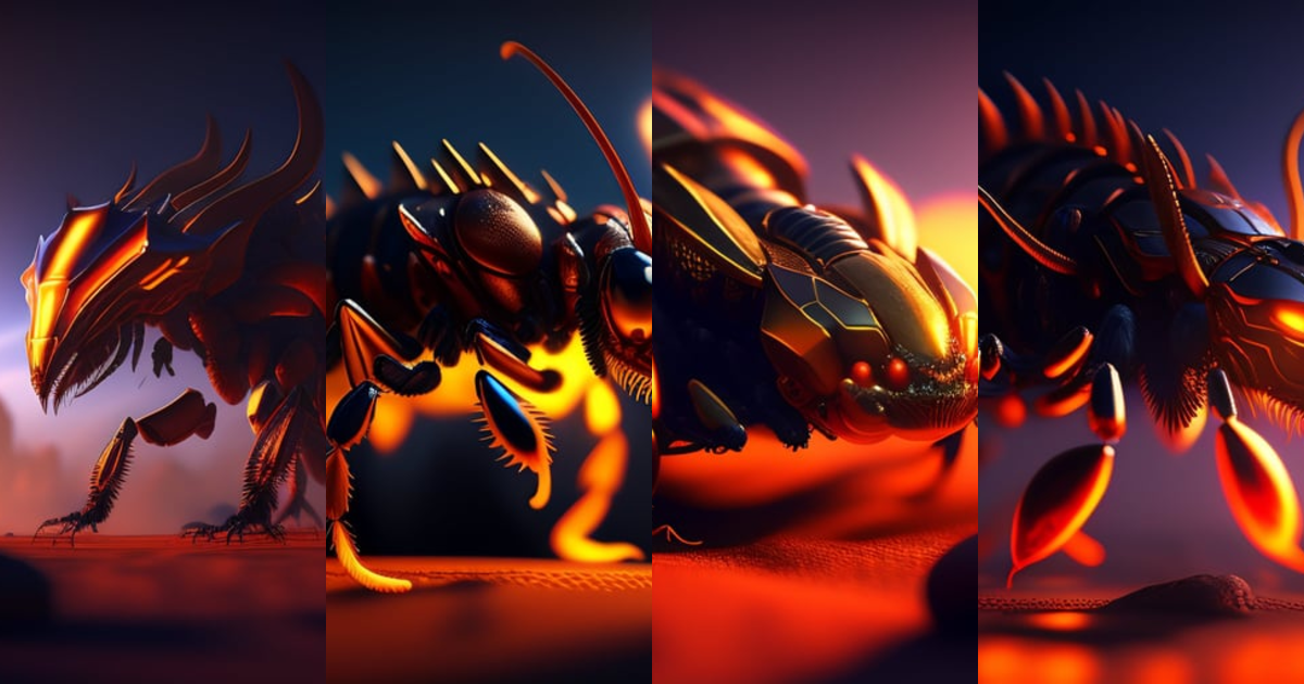 Lexica - An insect like the Hydralisk from StarCraft 2, artstation ...