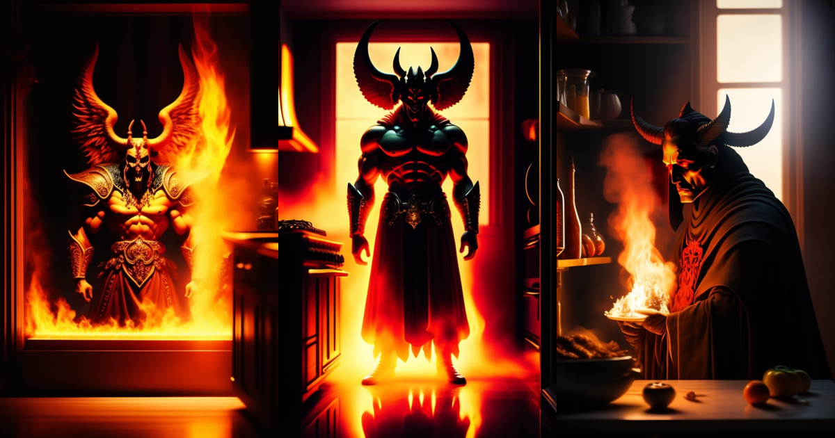 Lexica - Helltaker lucifer in the Kitchen