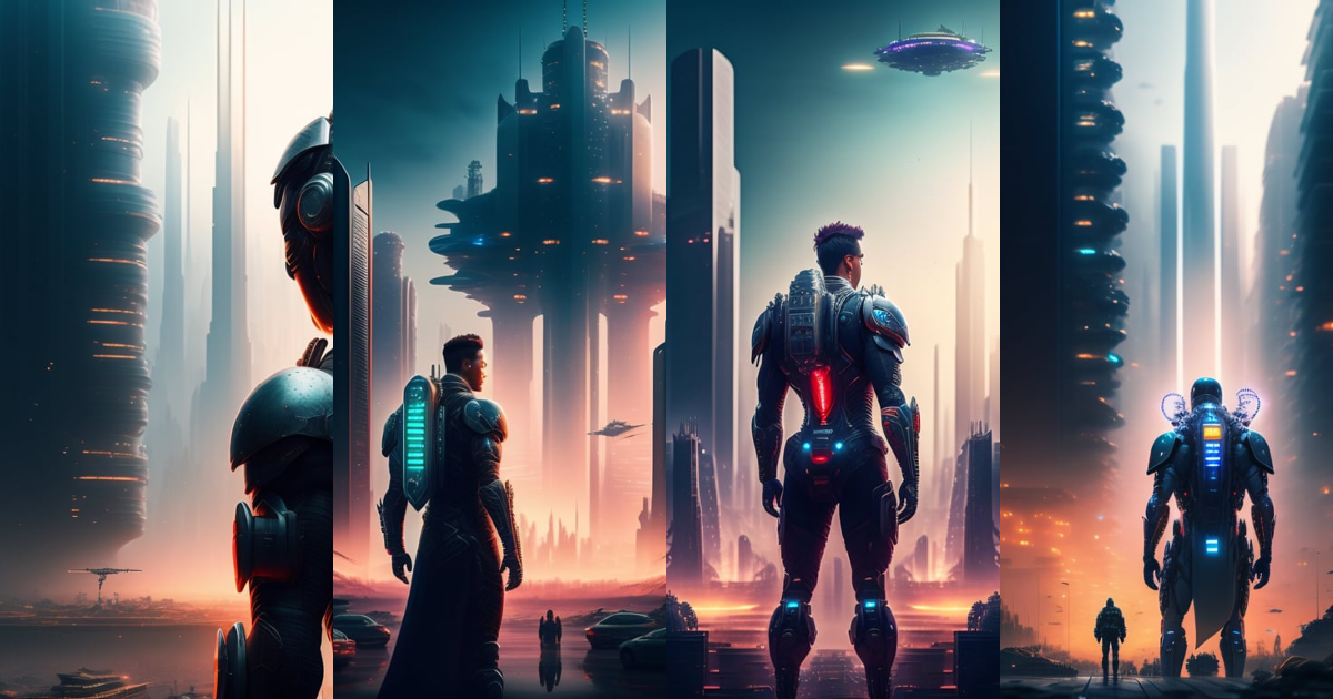 Lexica - Picture of a cyborg with mutated biological parts connected to ...